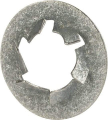 Value Collection - 7/16" Screw, 27/32" OD, Spring Steel Push Nut - Zinc-Plated - Exact Industrial Supply
