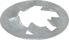 Value Collection - 1/2" Screw, 15/16" OD, Spring Steel Push Nut - Zinc-Plated - Exact Industrial Supply