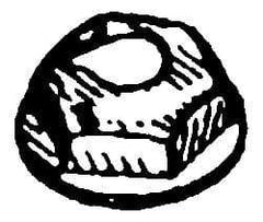 Value Collection - #10-24, 3/4" OD, 3/8" Width Across Flats Washer Lock Nut - Zinc-Plated Spring Steel, For Use with Threaded Fasteners - Exact Industrial Supply