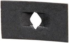 Value Collection - #8 to 32 Screw Size, 1/2" Long x 7/8" Wide, Rectangular Speed Nut - Spring Steel, Black Phosphate Finish, For Threaded Fasteners - Exact Industrial Supply