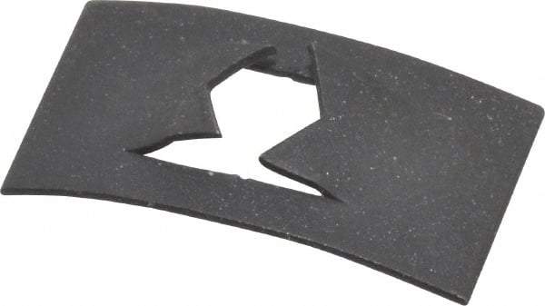 Value Collection - #10 to 24 Screw Size, 7/16" Long x 3/4" Wide, Rectangular Speed Nut - Spring Steel, Black Phosphate Finish, For Threaded Fasteners - Exact Industrial Supply