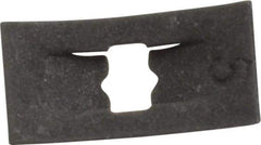 Au-Ve-Co Products - 1/4" Long x 7/16" Wide, Rectangular Speed Nut - 3/32" Hole Diam, Spring Steel, Black Phosphate Finish, For Nonthreaded Fasteners - Exact Industrial Supply