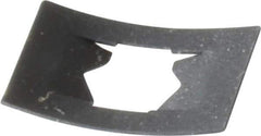 Value Collection - 7/16" Long x 5/8" Wide, Rectangular Speed Nut - 1/4" Hole Diam, Spring Steel, Black Phosphate Finish, For Nonthreaded Fasteners - Exact Industrial Supply