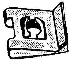 Value Collection - #8 Screw, 0.045 to 1/16" Thick, Spring Steel Extruded Tapped Hole U Nut - 3/8" Center Edge, Black Phosphate Finish - Exact Industrial Supply