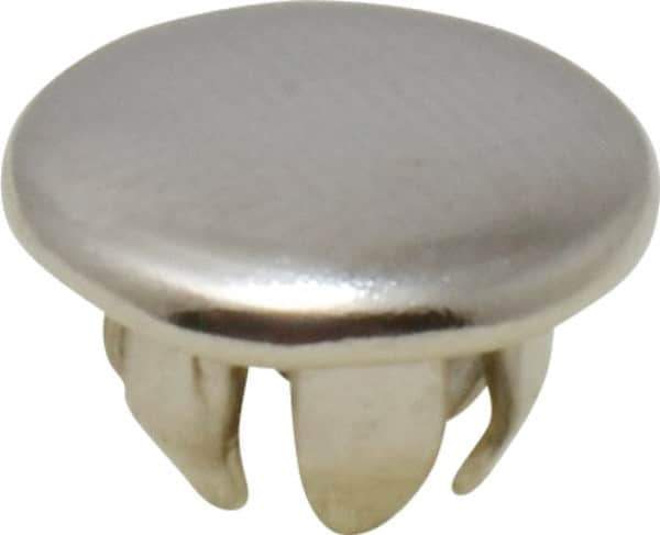 Au-Ve-Co Products - Finishing Plug for 0.035 to 0.062" Thick Panels, for 1/4" Holes - Spring Steel - Exact Industrial Supply