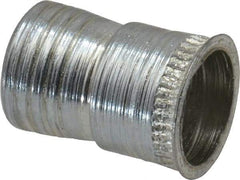 Marson - #8-32, 3/8" OAL, Thread-Sert Threaded Insert - 1/4" Hole Diam, 0.282" Head Diam, Steel - Exact Industrial Supply