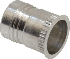 Marson - #10-24, 3/8" OAL, Thread-Sert Threaded Insert - 0.281" Hole Diam, 0.314" Head Diam, Aluminum - Exact Industrial Supply