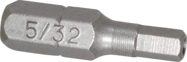 Value Collection - Tamper Resistant Hex Screwdriver Bit - 1" OAL - Exact Industrial Supply
