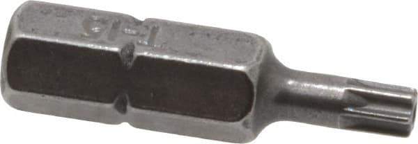 Value Collection - Tamper Resistant Torx Screwdriver Bit - 1" OAL - Exact Industrial Supply