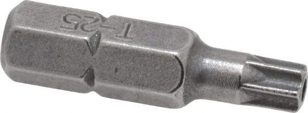 Value Collection - Tamper Resistant Torx Screwdriver Bit - 1" OAL - Exact Industrial Supply