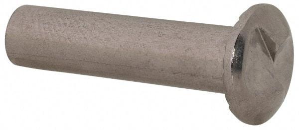 Value Collection - #10-24 Thread Screw & Barrel, Truss Head, One Way Drive, Stainless Steel Sex Bolt & Binding Post - 3/4" Length Under Head, 3/4" Long Barrel, Grade 18-8 - Exact Industrial Supply