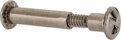 Value Collection - #10-24 Thread Screw & Barrel, Truss Head, One Way Drive, Stainless Steel Sex Bolt & Binding Post - 3/4" Length Under Head, 1" Long Barrel, Grade 18-8 - Exact Industrial Supply