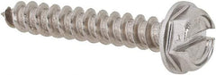 Value Collection - #10 Hex Washer Head Slotted Sheet Metal Screw - Stainless Steel, 1-1/4" Length Under Head, Grade 18-8 - Exact Industrial Supply