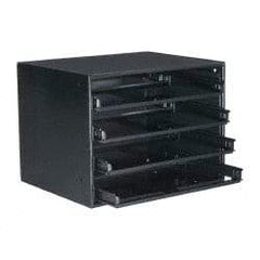 Durham - Small Parts Slide Rack Cabinet - 15-3/4" Deep x 15" Wide x 20" High - Exact Industrial Supply
