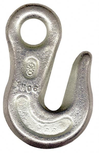 CM - 2,600 Lb Capacity, Chain Grade 43, Carbon Steel Eye Hook - Exact Industrial Supply