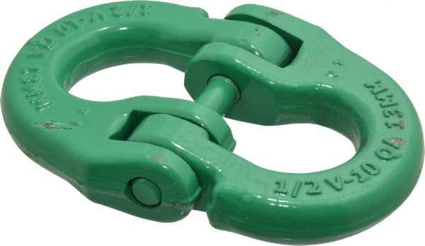 Campbell - Carbon Steel Removable Coupling Link - 1/2" Diameter, 15,000 Lb Load Limit - Exact Industrial Supply