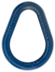 Campbell - Carbon Steel Pear Shape Sling Link - 3/8" Diameter, 1,600 Lb Load Limit - Exact Industrial Supply