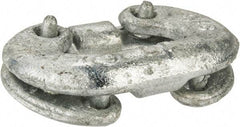 Campbell - Galvanized Carbon Steel Connecting Link - 3/8" Diameter, 2,800 Lb Load Limit - Exact Industrial Supply