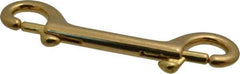 Value Collection - 4-3/4" Long Double End Bolt Snap - Solid Brass with 5/16" Snap Opening - Exact Industrial Supply