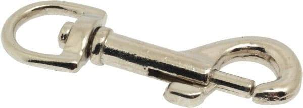 Value Collection - 2-1/4" Long Oval Swivel Eye Bolt Snap - Zinc Alloy with 1/4" Snap Opening - Exact Industrial Supply