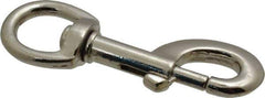 Value Collection - 3-3/8" Long Oval Swivel Eye Bolt Snap - Zinc Alloy with 5/16" Snap Opening - Exact Industrial Supply