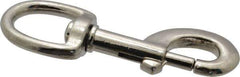 Value Collection - 3-1/2" Long Oval Swivel Eye Bolt Snap - Zinc Alloy with 5/16" Snap Opening - Exact Industrial Supply