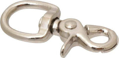 Value Collection - 2-5/8" Long Swivel Eye Trigger Snap - Zinc Alloy with 3/8" Snap Opening - Exact Industrial Supply