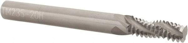 Scientific Cutting Tools - 5/16-20 UN, 0.235" Cutting Diam, 3 Flute, Solid Carbide Helical Flute Thread Mill - Internal/External Thread, 0.67" LOC, 2-1/2" OAL, 1/4" Shank Diam - Exact Industrial Supply