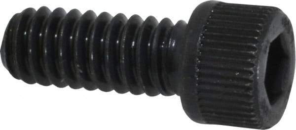Unbrako - 1/4-20 UNC Hex Socket Drive, Socket Cap Screw - Alloy Steel, Black Oxide Finish, 5/8" Length Under Head - Exact Industrial Supply