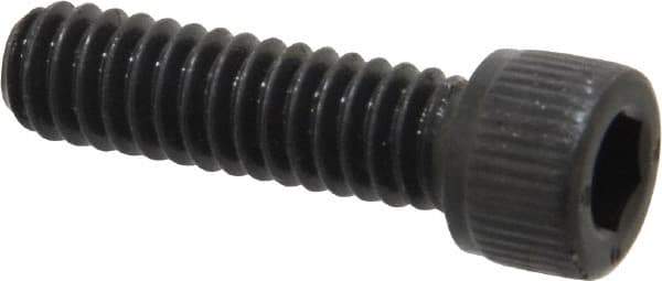 Unbrako - 1/4-20 UNC Hex Socket Drive, Socket Cap Screw - Alloy Steel, Black Oxide Finish, 7/8" Length Under Head - Exact Industrial Supply