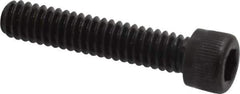 Unbrako - 1/4-20 UNC Hex Socket Drive, Socket Cap Screw - Alloy Steel, Black Oxide Finish, 1-1/4" Length Under Head - Exact Industrial Supply