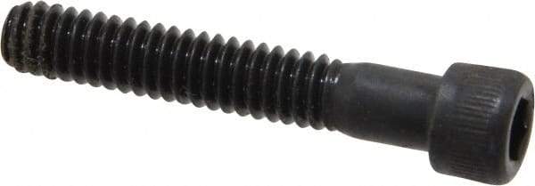 Unbrako - 1/4-20 UNC Hex Socket Drive, Socket Cap Screw - Alloy Steel, Black Oxide Finish, 1-1/2" Length Under Head - Exact Industrial Supply