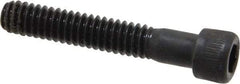 Unbrako - 1/4-20 UNC Hex Socket Drive, Socket Cap Screw - Alloy Steel, Black Oxide Finish, 1-1/2" Length Under Head - Exact Industrial Supply