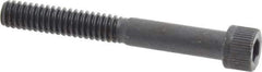 Unbrako - 1/4-20 UNC Hex Socket Drive, Socket Cap Screw - Alloy Steel, Black Oxide Finish, 2" Length Under Head - Exact Industrial Supply