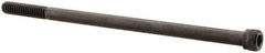 Unbrako - 1/4-20 UNC Hex Socket Drive, Socket Cap Screw - Alloy Steel, Black Oxide Finish, 5" Length Under Head - Exact Industrial Supply