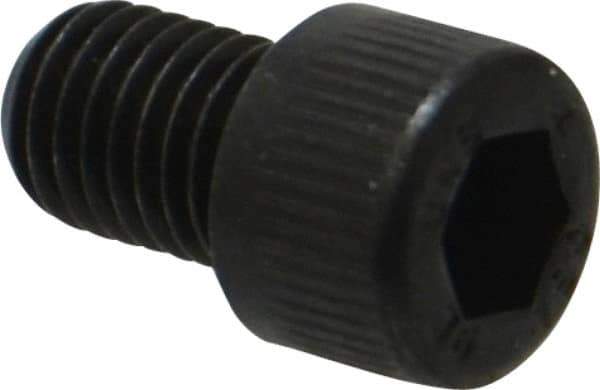 Unbrako - 1/4-28 UNF Hex Socket Drive, Socket Cap Screw - Alloy Steel, Black Oxide Finish, 3/8" Length Under Head - Exact Industrial Supply
