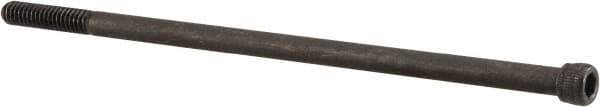 Unbrako - 1/4-20 UNC Hex Socket Drive, Socket Cap Screw - Alloy Steel, Black Oxide Finish, 6" Length Under Head - Exact Industrial Supply