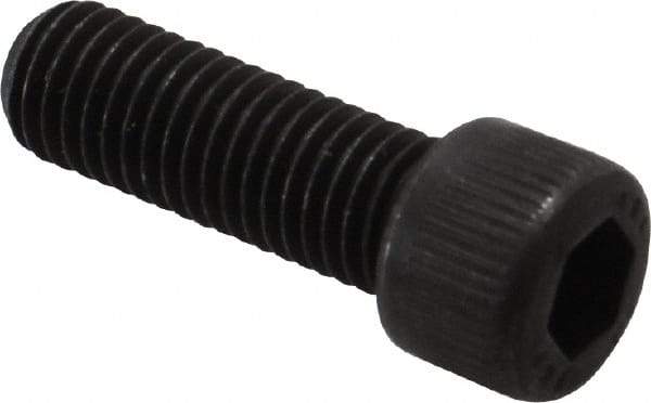 Unbrako - 1/4-28 UNF Hex Socket Drive, Socket Cap Screw - Alloy Steel, Black Oxide Finish, 3/4" Length Under Head - Exact Industrial Supply