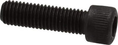 Unbrako - 1/4-28 UNF Hex Socket Drive, Socket Cap Screw - Alloy Steel, Black Oxide Finish, 7/8" Length Under Head - Exact Industrial Supply