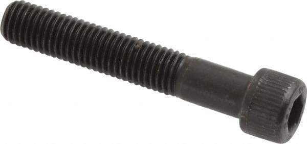 Unbrako - 1/4-28 UNF Hex Socket Drive, Socket Cap Screw - Alloy Steel, Black Oxide Finish, 1-1/2" Length Under Head - Exact Industrial Supply
