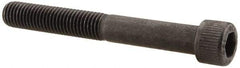 Unbrako - 1/4-28 UNF Hex Socket Drive, Socket Cap Screw - Alloy Steel, Black Oxide Finish, 2" Length Under Head - Exact Industrial Supply