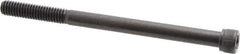 Unbrako - 5/16-18 UNC Hex Socket Drive, Socket Cap Screw - Alloy Steel, Black Oxide Finish, 4-1/2" Length Under Head - Exact Industrial Supply