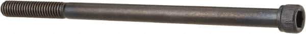 Unbrako - 5/16-18 UNC Hex Socket Drive, Socket Cap Screw - Alloy Steel, Black Oxide Finish, 5-1/2" Length Under Head - Exact Industrial Supply