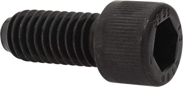 Unbrako - 3/8-16 UNC Hex Socket Drive, Socket Cap Screw - Alloy Steel, Black Oxide Finish, 7/8" Length Under Head - Exact Industrial Supply