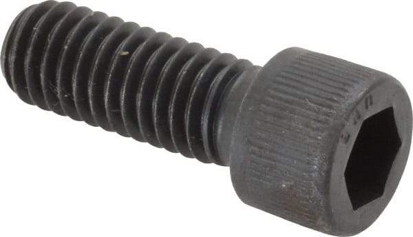 Unbrako - 3/8-16 UNC Hex Socket Drive, Socket Cap Screw - Alloy Steel, Black Oxide Finish, 1" Length Under Head - Exact Industrial Supply