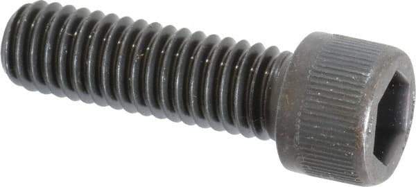 Unbrako - 3/8-16 UNC Hex Socket Drive, Socket Cap Screw - Alloy Steel, Black Oxide Finish, 1-1/4" Length Under Head - Exact Industrial Supply