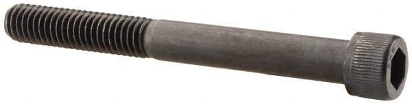 Unbrako - 3/8-16 UNC Hex Socket Drive, Socket Cap Screw - Alloy Steel, Black Oxide Finish, 3-1/2" Length Under Head - Exact Industrial Supply