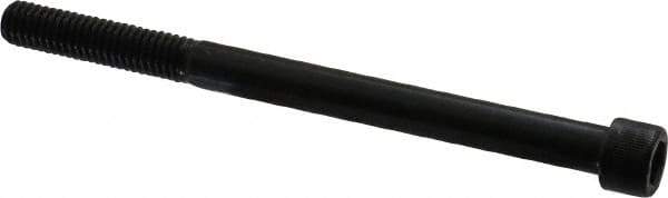 Unbrako - 3/8-16 UNC Hex Socket Drive, Socket Cap Screw - Alloy Steel, Black Oxide Finish, 5" Length Under Head - Exact Industrial Supply