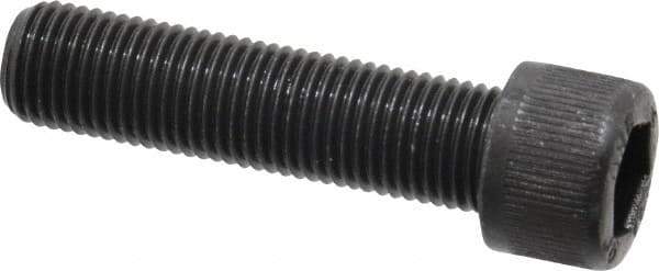 Unbrako - 3/8-24 UNF Hex Socket Drive, Socket Cap Screw - Alloy Steel, Black Oxide Finish, 1-1/2" Length Under Head - Exact Industrial Supply