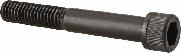 Unbrako - 7/16-14 UNC Hex Socket Drive, Socket Cap Screw - Alloy Steel, Black Oxide Finish, 3" Length Under Head - Exact Industrial Supply